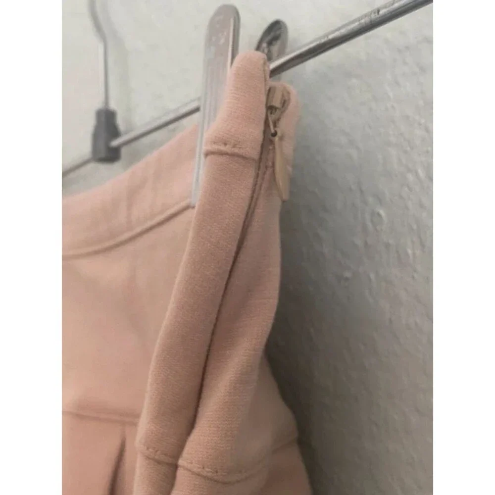 Gap Kids Khaki Pleated Stretch Skirt Size XS 4-5 Side Zip School Uniform